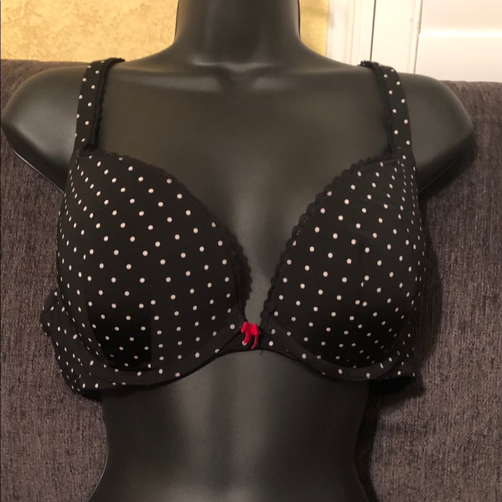 Torrid  38 B black/white polka dot bra
